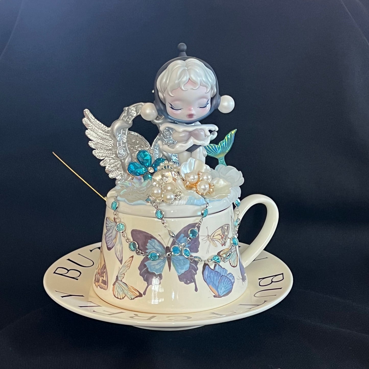Custom Skull Panda Decorated Cup Set